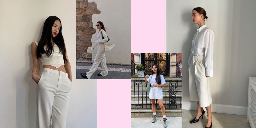 8 Inspirasi Padu Padan Baju Putih Dari Fashion Influencer