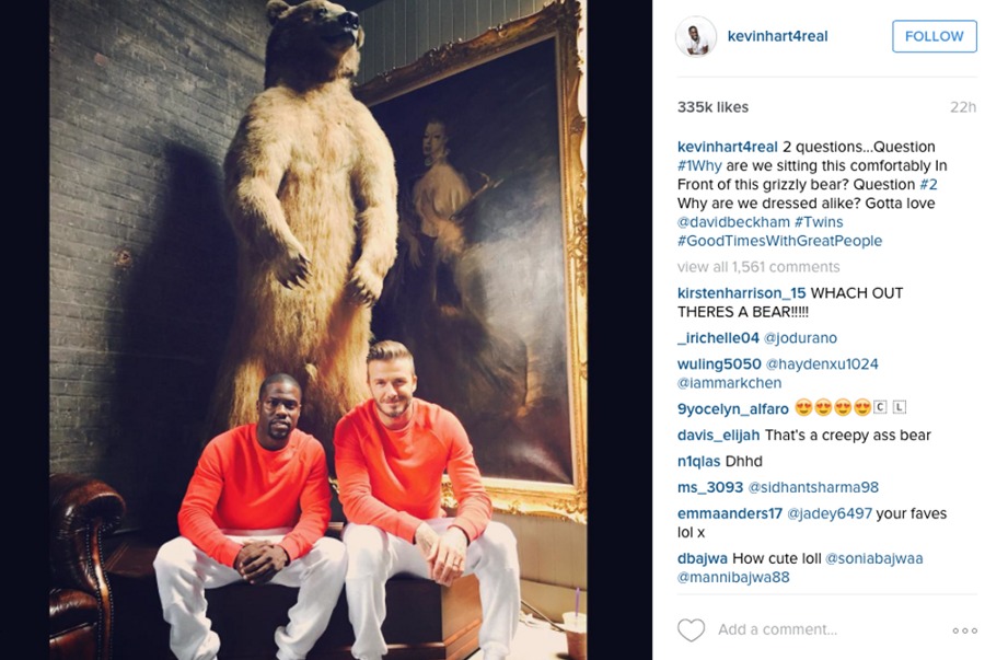 Intip Kampanye Iklan David Beckham dengan Kevin Hart