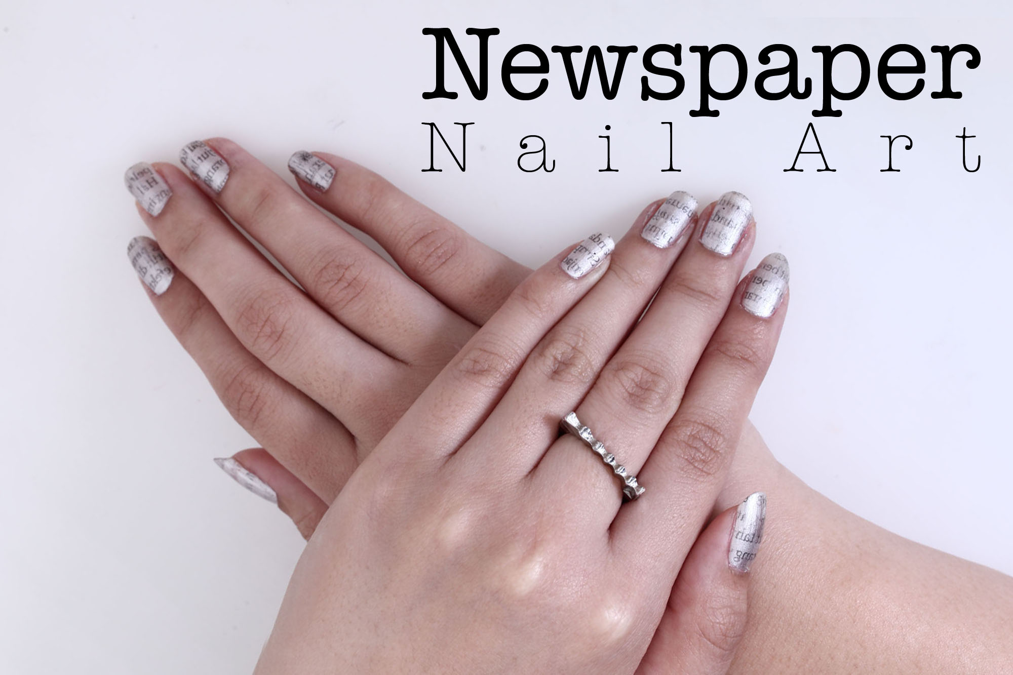 POV it's 2010 📰 Newspaper nails DIY! FOLLOW US ON TIKTOK:  https://bit.ly/3hiPFhC ✨ SHOP LACQUER NOW: https://bit.ly/3dH2nFA ✨ | By  Lights Lacquer | How to do nail art using a piece of