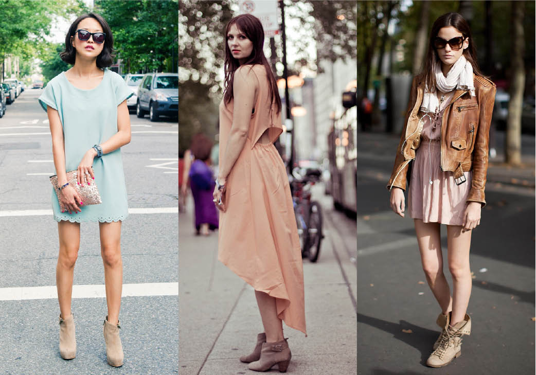 bottes pastelle