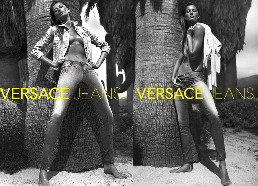Gisele Bundchen Topless for Versace