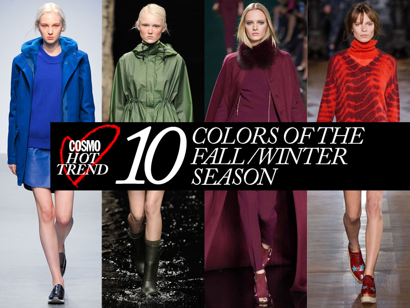 10 COLORS OF THE FALL/WINTER SEASON