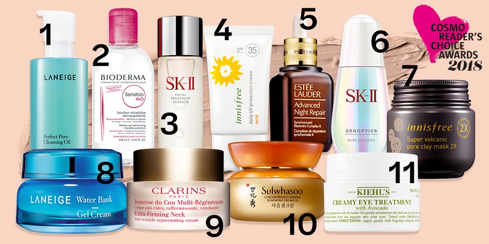 Cosmo Reader's Choice Awards 2018: Best Skin Care