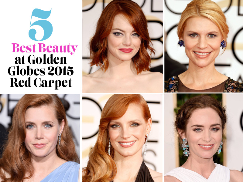 5 Best Beauty at Golden Globes 2015 Red Carpet