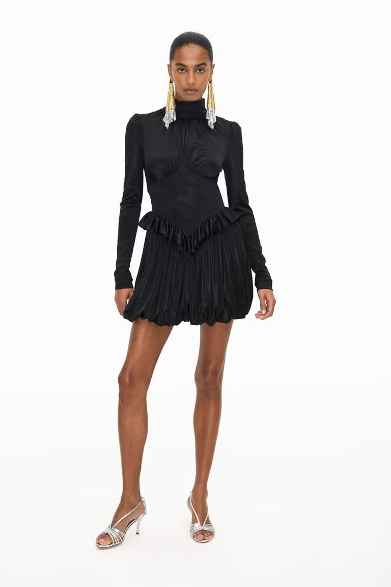 Puff-Skirt Dress