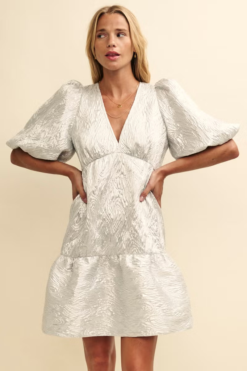 Metallic Mini Dress