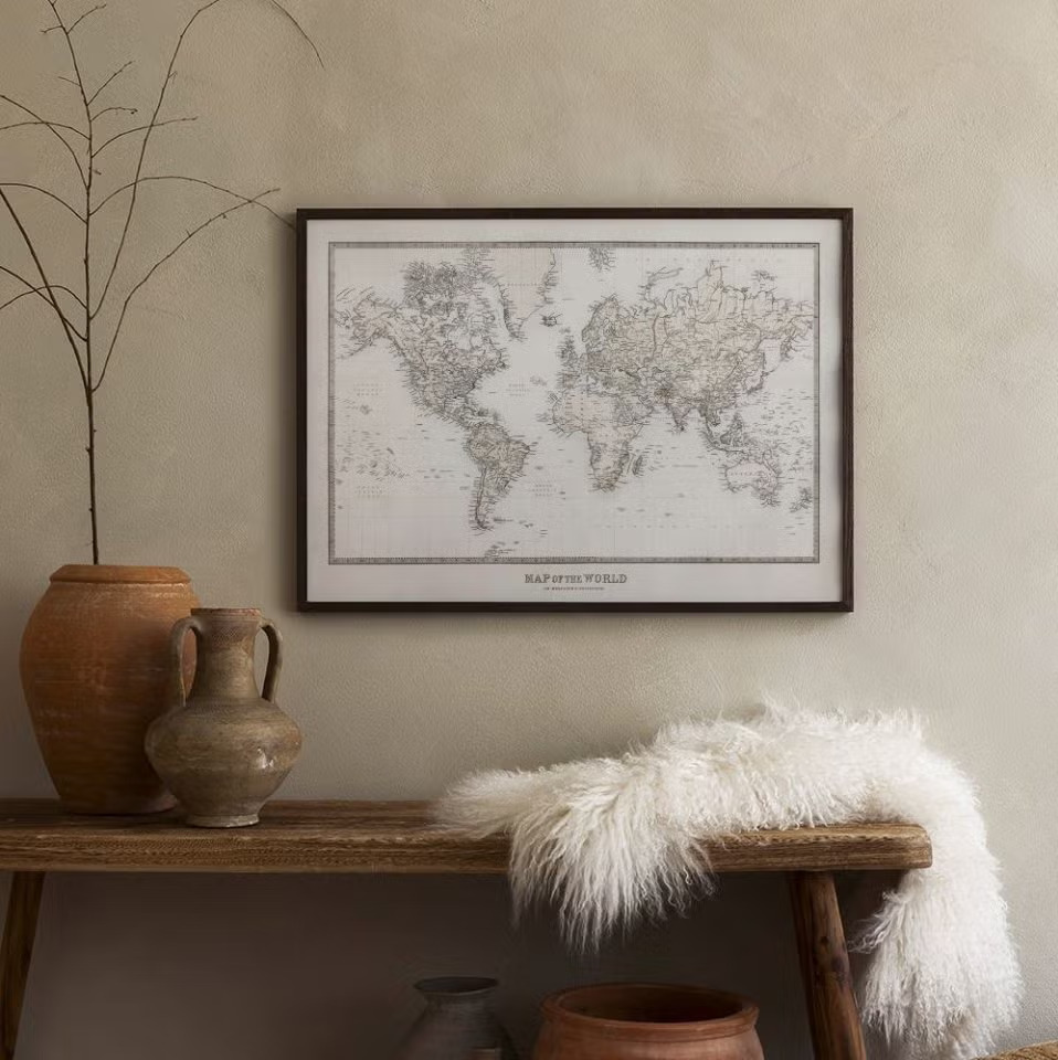 Map of the world print