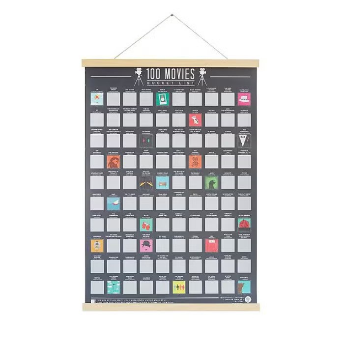 Movie scratch off poster