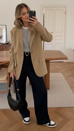 Stripes + blazer