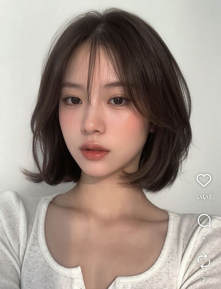 Blunt chin-length bob