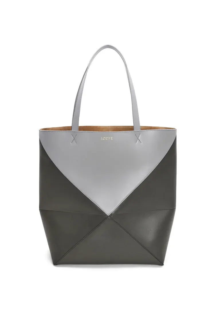 Loewe - Large Puzzle Fold Tote in shiny calfskin