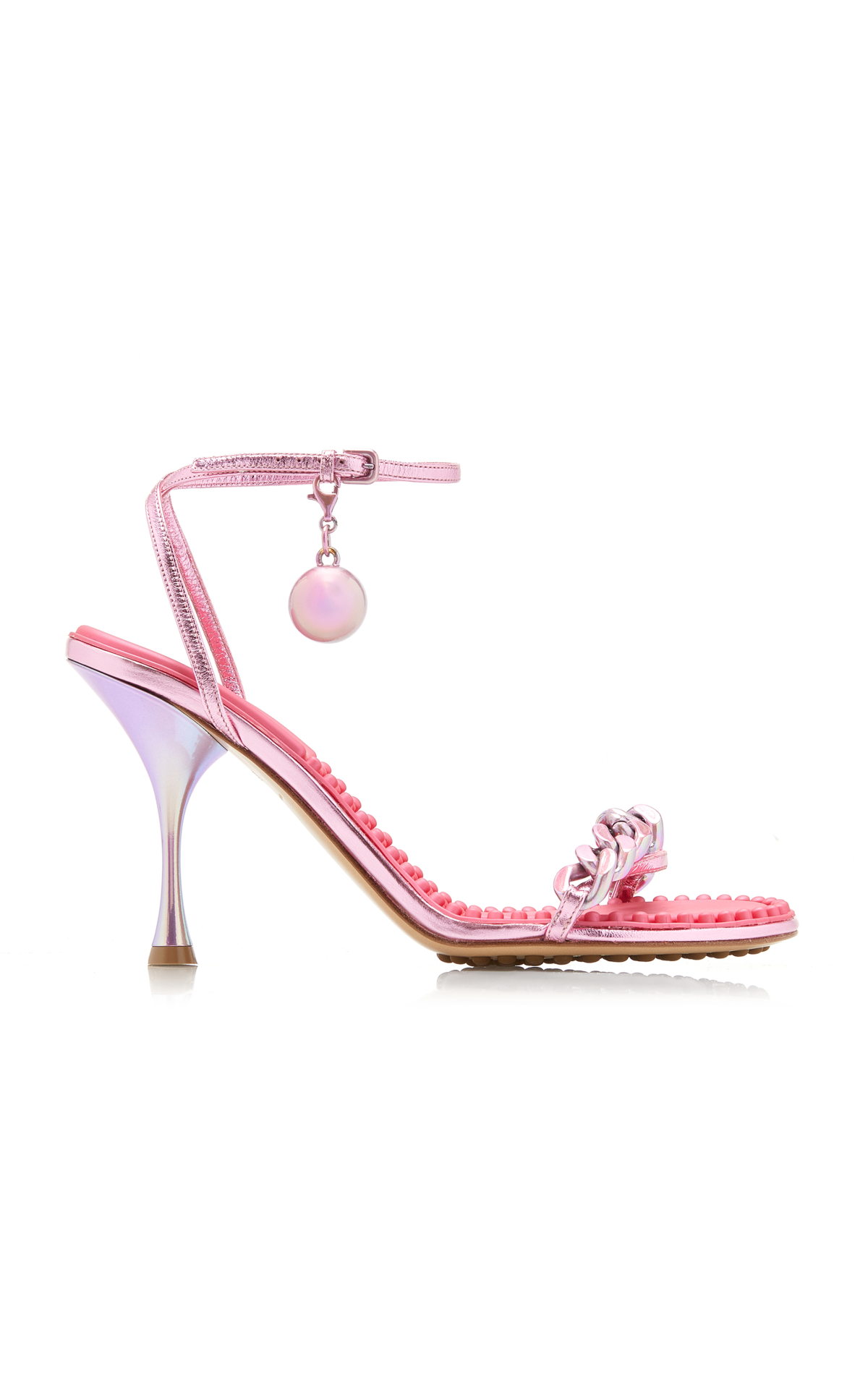 Bottega Veneta - Dot Lounge Metallized Sandals