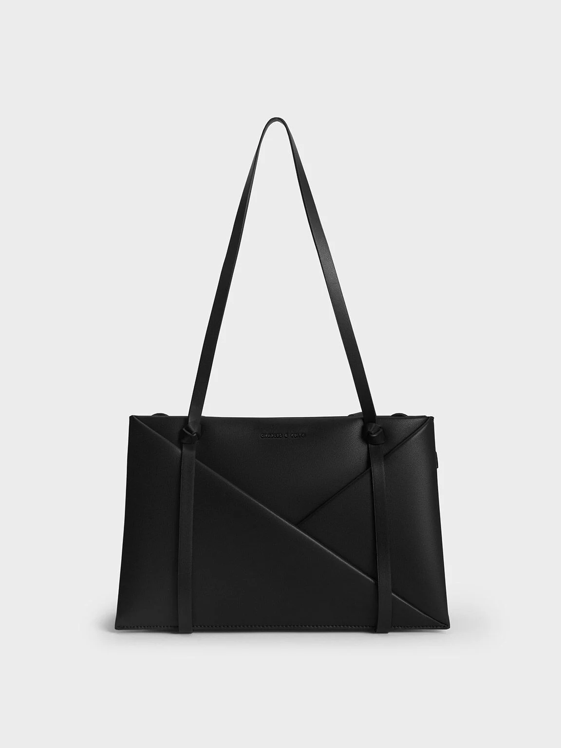 Charles & Keith - Tote Bag Midori Geometric - Noir