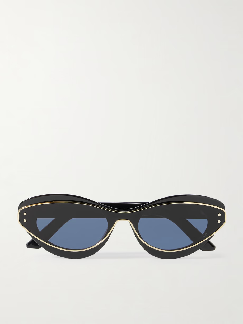 Dior Eyewear - DiorMeteor B1I gold-tone and acetate cat-eye sunglasses
