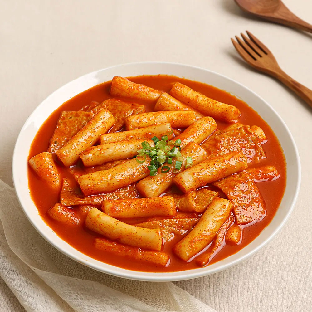 Tteokbokki dengan fish cake