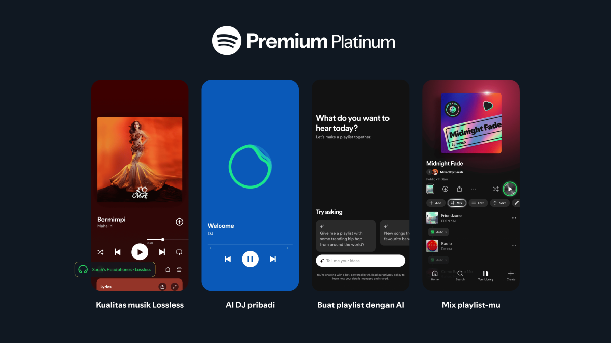 Audio LossLess untuk kualitas musik terbaik dari Spotify