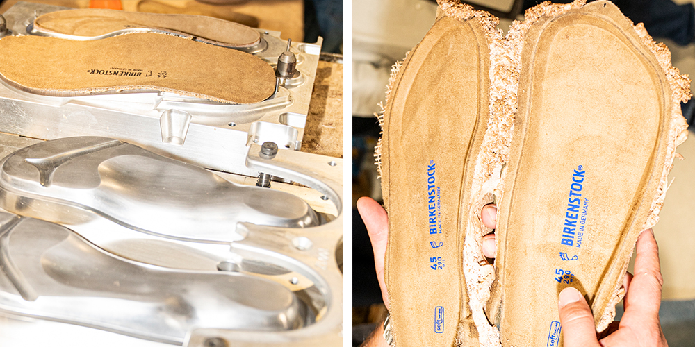 Pembuatan footbed Birkenstock yang terkenal
