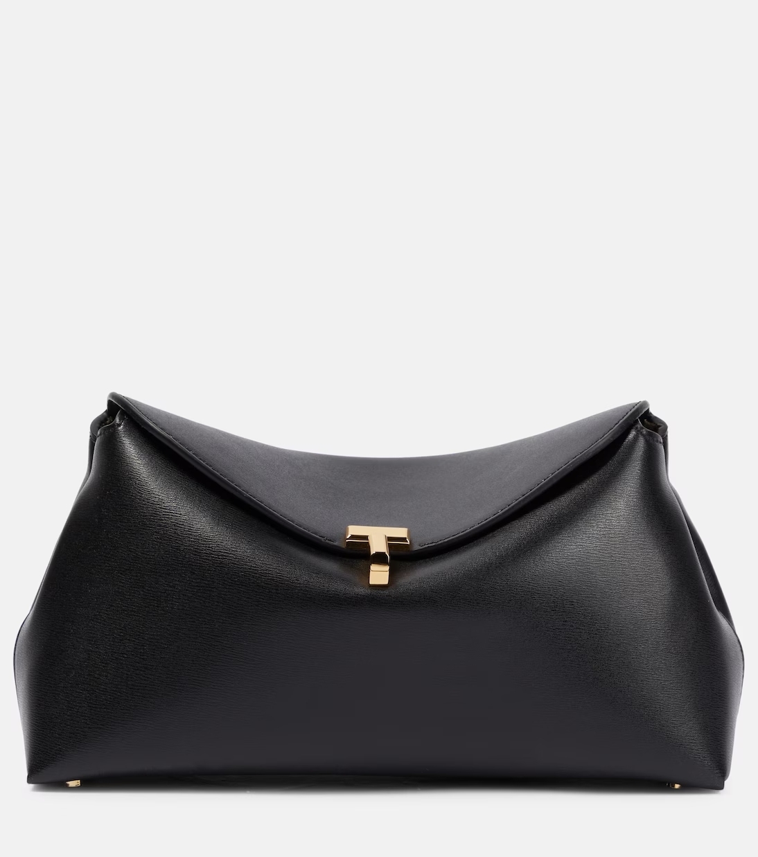 Toteme - T-Lock Small leather clutch