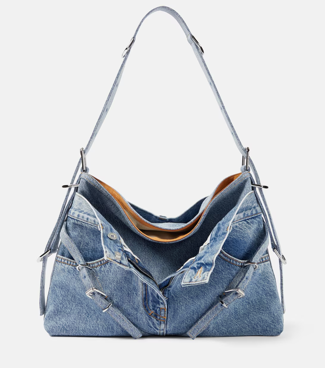 Givenchy - Voyou Medium Denim Shoulder Bag