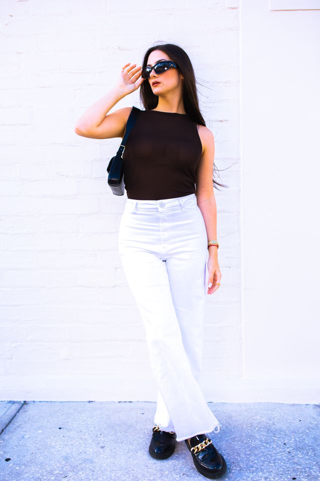 White jeans