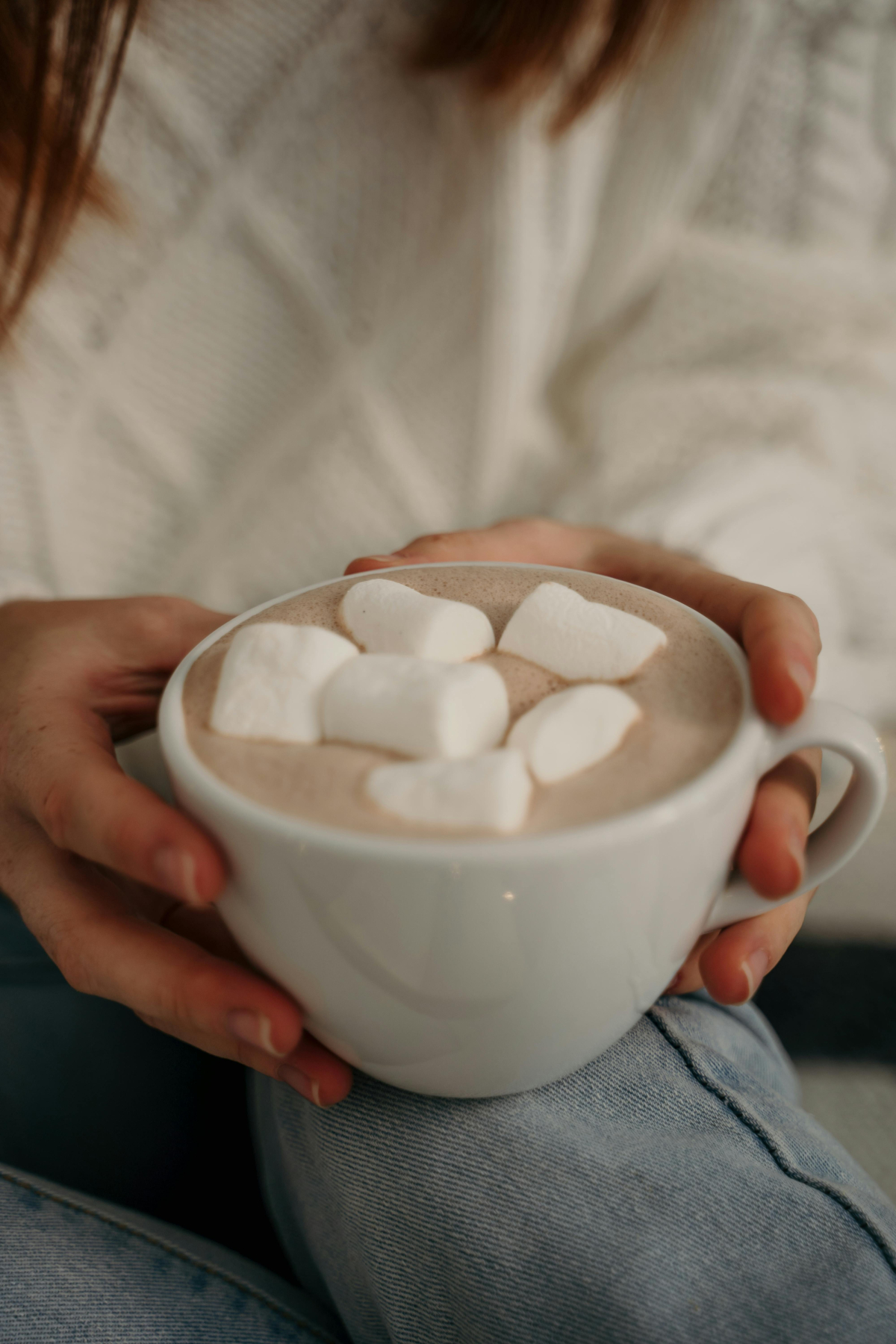 Hot chocolate with marshmallow