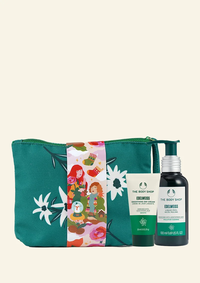 The Body Shop Peel & Nourish: Edelweiss Essential Kit