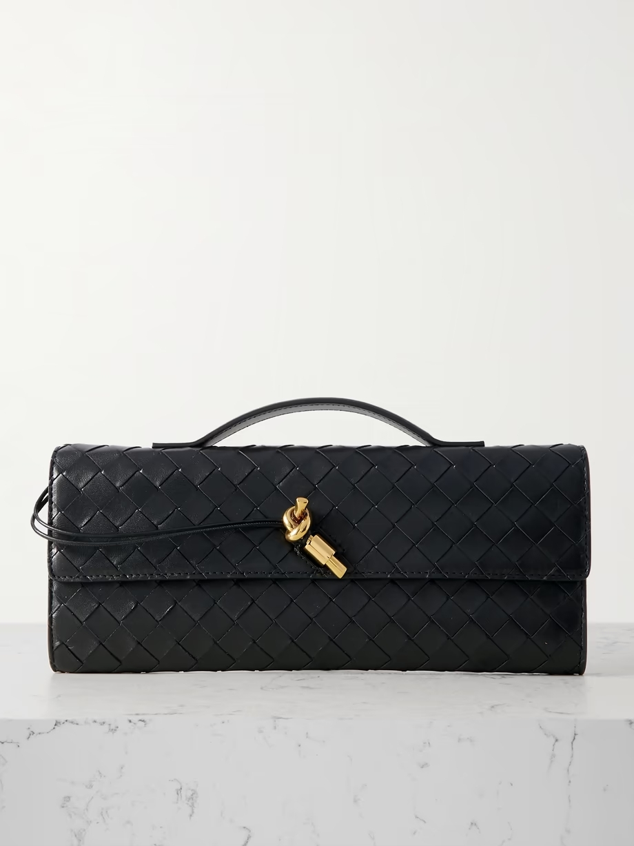 Bottega Veneta - Long Andiamo intrecciato leather clutch