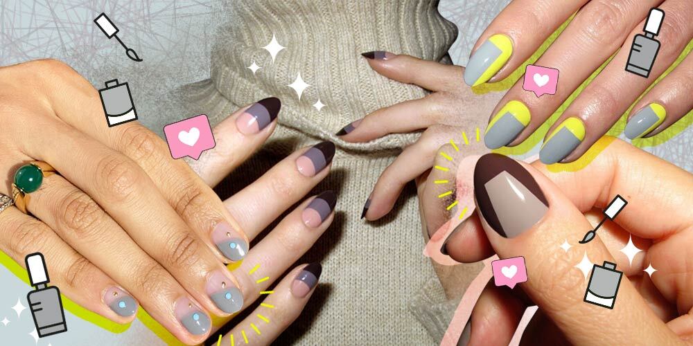 Wajib Coba! 25 Ide Nail Art Seru Warna Abu-Abu