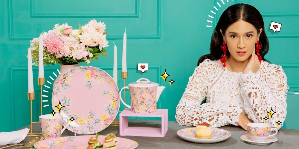 Aesthetic! Kolaborasi ZEN Tableware X Dian Sastro Bernuansa Pink