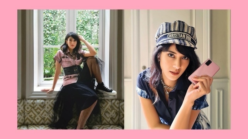 Dian Sastrowardoyo Foto Cover Majalah dengan Samsung S20