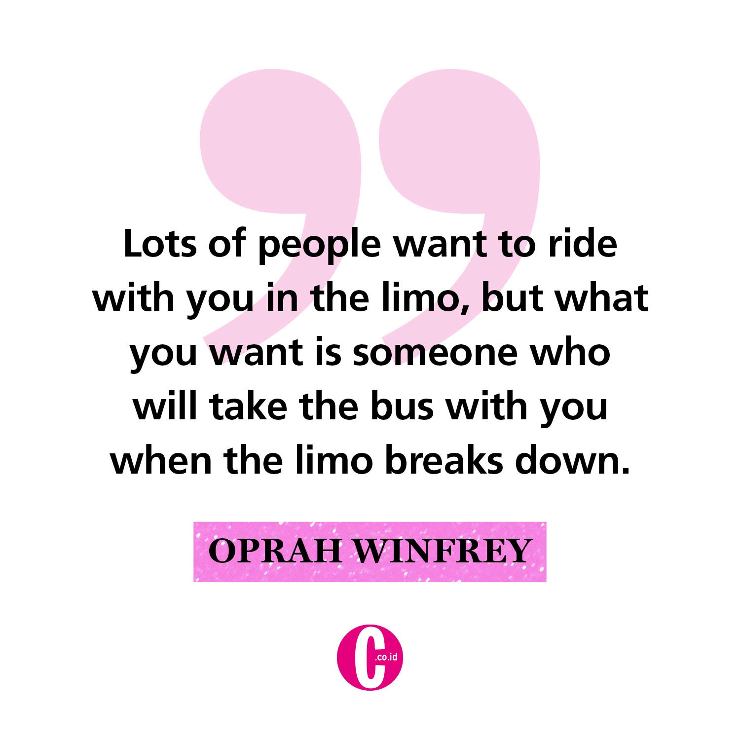 Kata-kata romantis dari Oprah Winfrey
