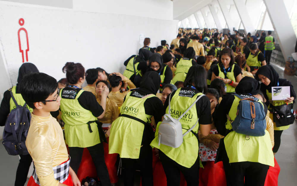 Suasana Backstage Opening Asian Games 2018