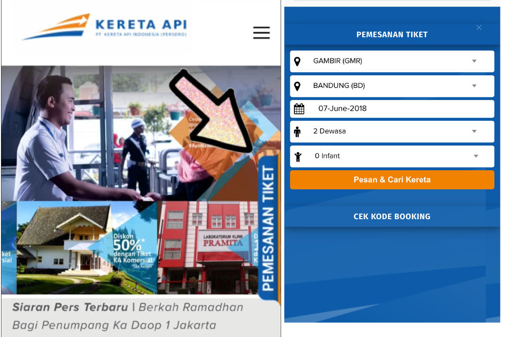 home page situs PT KAI