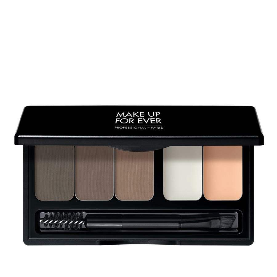 cara membentuk alis dengan Make Up For Ever Pro Sculpting Brow Palette