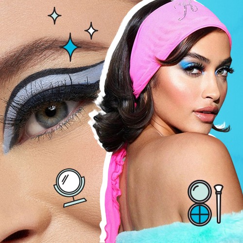 Kembali Tren: Riasan Eyeshadow Biru Muda Ala 90-an