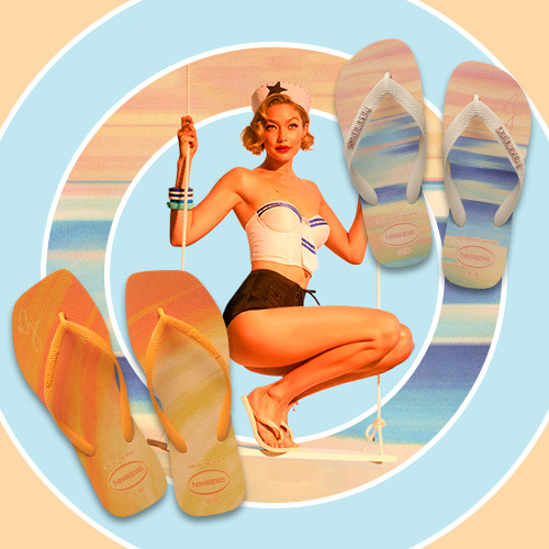 Intip Koleksi Havaianas x Gigi Hadid yang Stylish! Hadirkan Nuansa Retro Penuh Warna