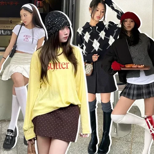 5 Tips Padu Padan Kaos Kaki Panjang dengan Rok Mini