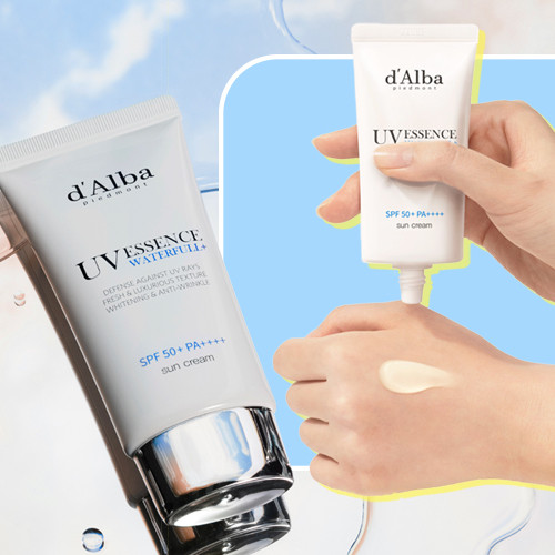 Review: d’Alba Waterfull Essence Sun Cream SPF 50+ PA++++ Dari Beauty Editor Cosmo