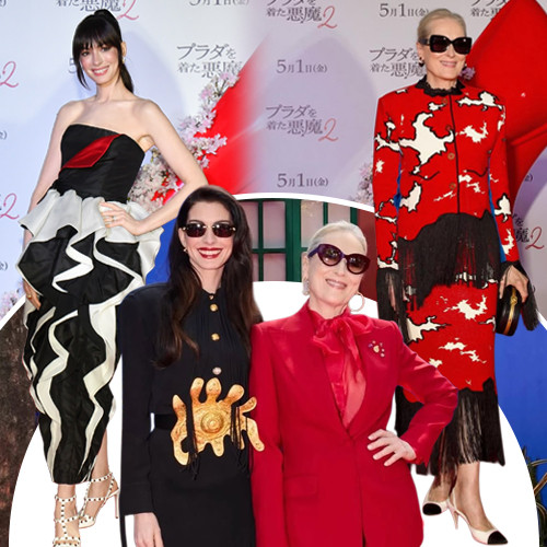 Deretan Gaya Stylish Anne Hathaway dan Meryl Streep di Premiere The Devil Wears Prada 2
