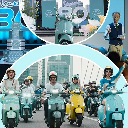 Simak Keseruan Cosmo Merayakan Perjalanan 80 Tahun Vespa di Ho Chi Minh & Melihat Lebih Dekat dengan Vespa 80th Limited Edition