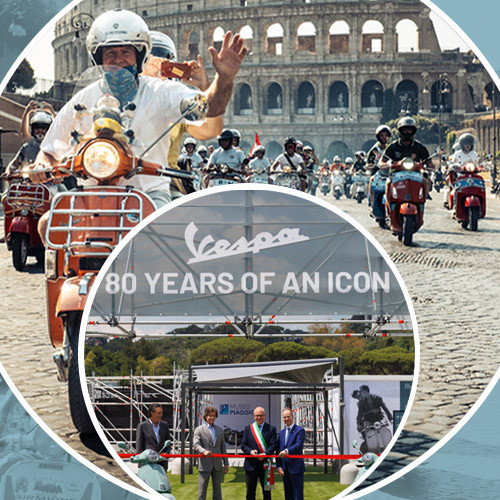 Vespa Modis Yang Telah Menjadi Favorit Para Muda-Mudi Selama Puluhan Tahun Kini Genap Berusia 80 Tahun Dan Dirayakan Di Jantung Italia
