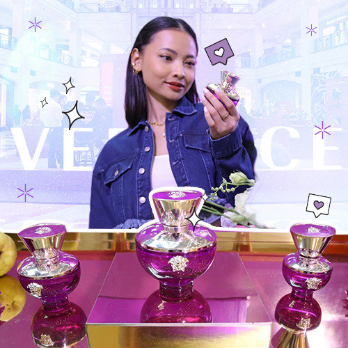 Meriahnya Peluncuran VERSACE DYLAN PURPLE, Parfum Beraroma Musim Panas yang Fun dan Elegan