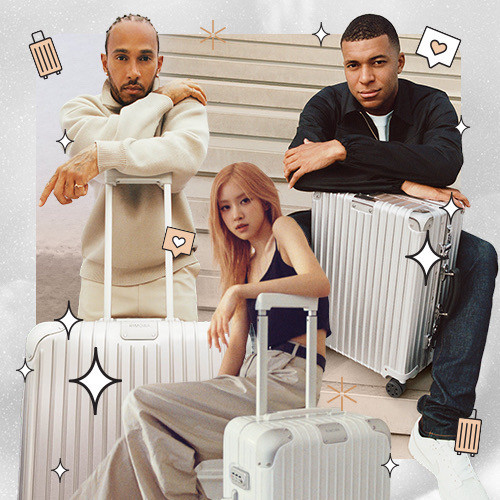 Kampanye Rimowa Terbaru Menampilkan Tokoh Ternama Yaitu Rosé Blackpink, Lewis Hamilton, dan Kylian Mbappe. 