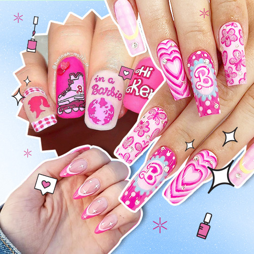 Gemas! 8 Nail Art Bertemakan Barbie