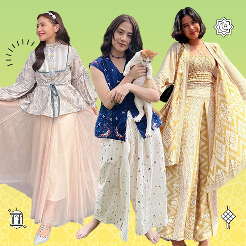 Inspirasi Outfit Lebaran ala Selebriti Lokal