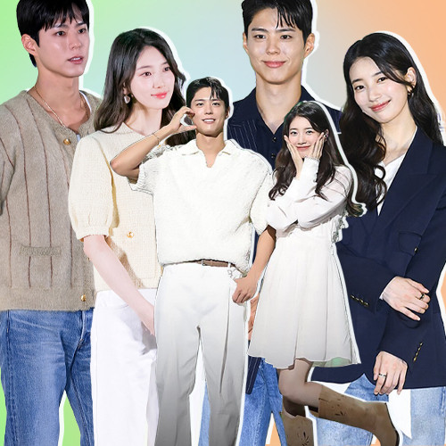 Gaya Stylish Park Bo Gum dan Suzy saat Promo Film Wonderland