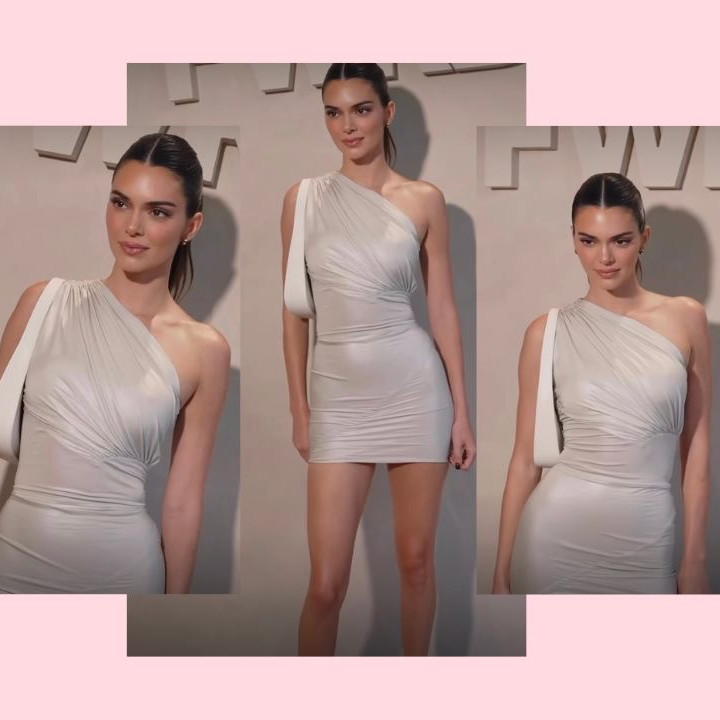 Intip Penampilan Kendall Jenner Mengenakan Minidress Bodycon Putih