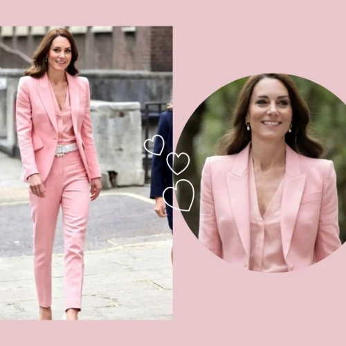 Intip Penampilan Kate Middleton Menggunakan Setelan Barbiecore