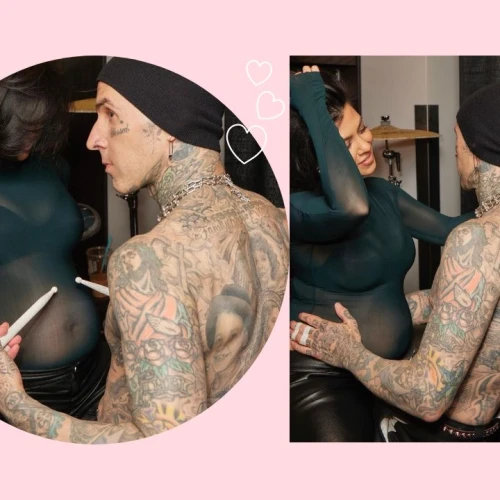 Kourtney Kardashian Sedang Hamil Anak Pertamanya Dengan Travis Barker!