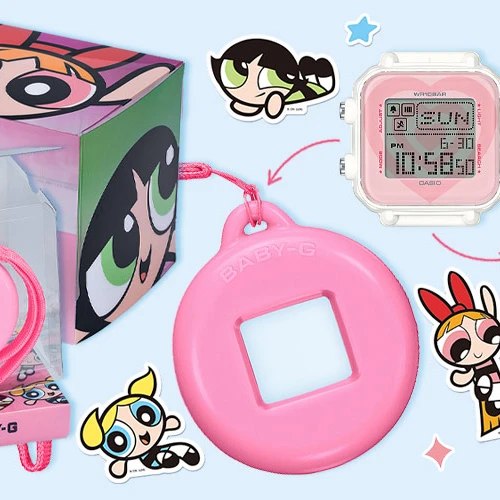 Cute! Tampil Stylish dengan Koleksi Spesial BABY-G x The Powerpuff Girls